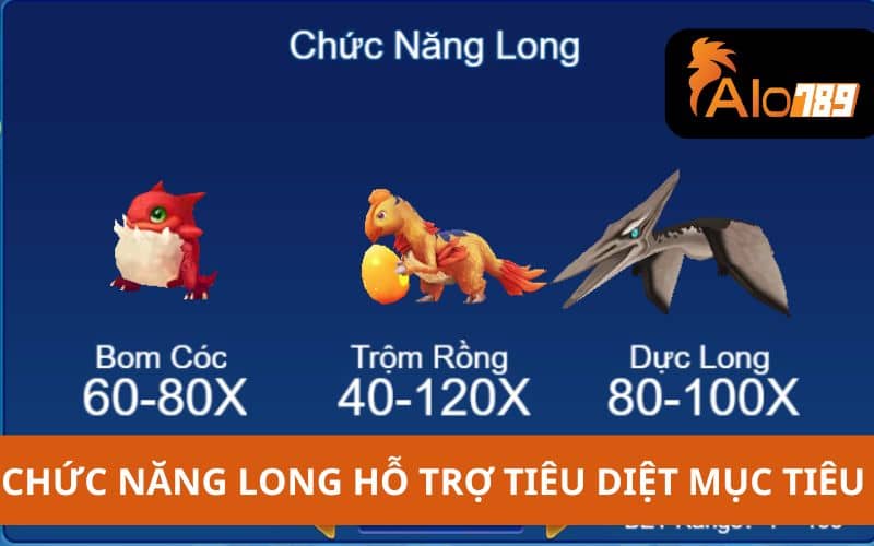 Chức năng long hỗ trợ tiêu diệt các mục tiêu